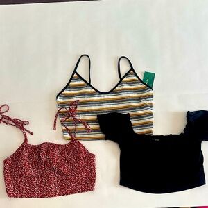 SHEIN crop top bundle never worn!